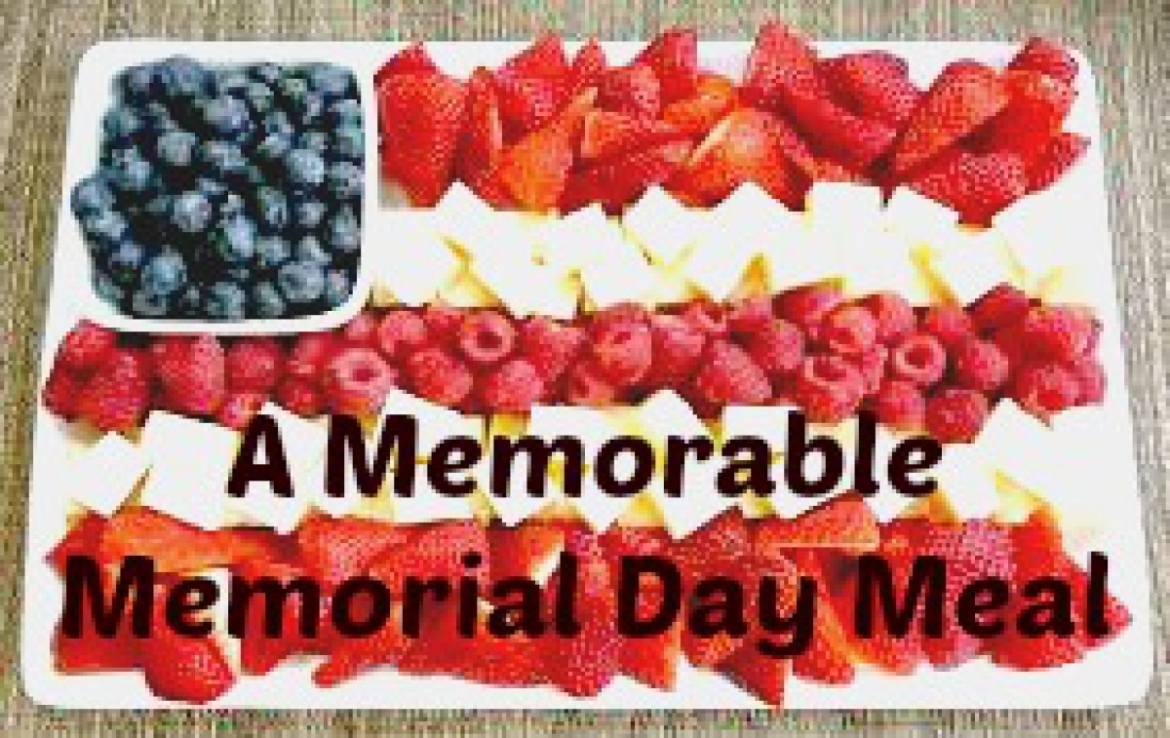 A Memorable Memorial Day Meal fruit flag